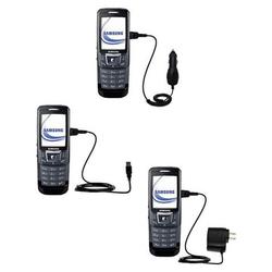 Gomadic Deluxe Kit for the Samsung SGH-D900 includes a USB cable with Car and Wall Charger - Brand w