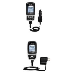 Gomadic Deluxe Kit for the Samsung SGH-E635 includes a USB cable with Car and Wall Charger - Brand w