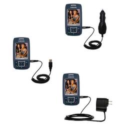 Gomadic Deluxe Kit for the Samsung SGH-T429 includes a USB cable with Car and Wall Charger - Brand w
