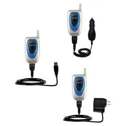 Gomadic Deluxe Kit for the Samsung SPH-A660 includes a USB cable with Car and Wall Charger - Brand w (BDK-0264-18)