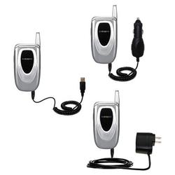 Gomadic Deluxe Kit for the Samsung SPH-A660 includes a USB cable with Car and Wall Charger - Brand w (BDK-1609-18)