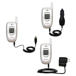 Gomadic Deluxe Kit for the Samsung SPH-A680 includes a USB cable with Car and Wall Charger - Brand w (BDK-1608-18)