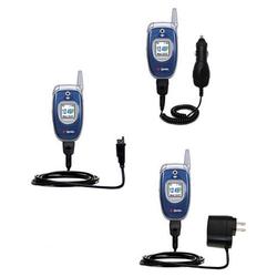 Gomadic Deluxe Kit for the Samsung SPH-A740 includes a USB cable with Car and Wall Charger - Brand w