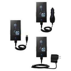 Gomadic Deluxe Kit for the Samsung YP-P2JABY includes a USB cable with Car and Wall Charger - Brand