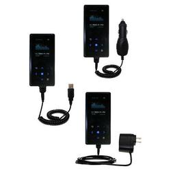 Gomadic Deluxe Kit for the Samsung Yepp YP-K5JZB 1GB includes a USB cable with Car and Wall Charger - Gomadi