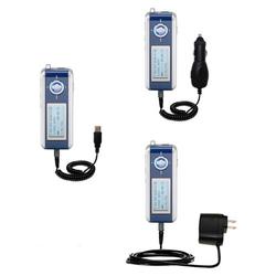 Gomadic Deluxe Kit for the Samsung Yepp YP-T6 includes a USB cable with Car and Wall Charger - Brand