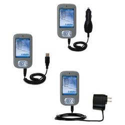 Gomadic Deluxe Kit for the i-Mate New Jam includes a USB cable with Car and Wall Charger - Brand w/