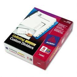 Avery-Dennison Direct Print® Dividers for High Speed B/W Laser Printers, 8 Tab/24 Sets Pack