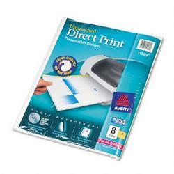 Avery-Dennison Direct Print® Unpunched 8 Tab Dividers for Laser/Inkjet/Printers, White, 4 St/Pack
