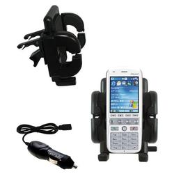 Gomadic Dopod 585 Auto Vent Holder with Car Charger - Uses TipExchange