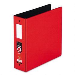 Cardinal Brands Inc. EasyOpen® Locking Round Ring Binder, Letter Size, 3 Capacity, Red