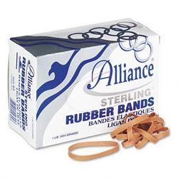 Alliance Rubber Ergonomically Correct Boxed Rubber Bands, Size 64, Approx. 440, 1 lb. Box