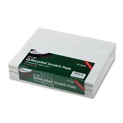 Ampad/Divi Of American Pd & Ppr Evidence® Recycled 5 x 8 Scratch Pads, White, 100 Sheets, 12 Pads/Pack