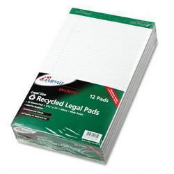 Ampad/Divi Of American Pd & Ppr Evidence® Recycled 8 1/2x14 Legal Rule Pads, Margin, White, 50 Sheets, Dozen