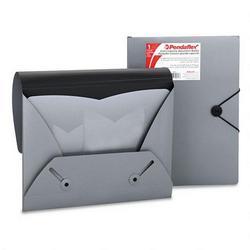 Esselte Pendaflex Corp. Extra Capacity Double Pocket Document Wallets, Silver/Black (ESS52533)