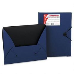 Esselte Pendaflex Corp. Extra Capacity Single Pocket Document Wallets, Blue/Black