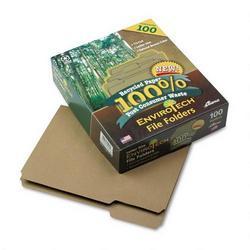 Ampad/Divi Of American Pd & Ppr File Folders, 100% Recycled, Letter Size, Natural Brown, 100 Per Box