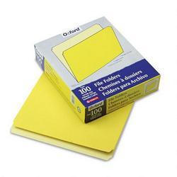 Esselte Pendaflex Corp. File Folders, Recycled, 2 Tone Yellow, Letter, Top Tab, Straight Cut, 100/Box