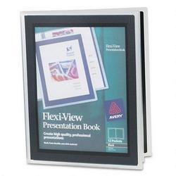Avery-Dennison Flexi View Presentation Books, 12 Pages, Black