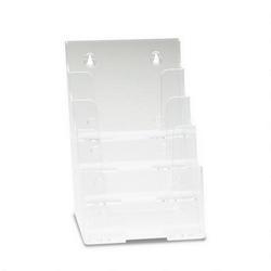 Deflecto Corporation Four Tier Multi Compartment Medium Size Docuholder™, 6 1/2w x 6 1/4d x 10 h, Clear