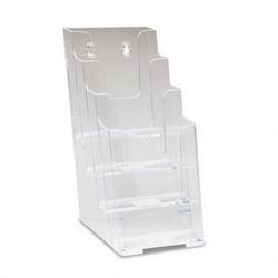 Deflecto Corporation Four Tier Multi Compartment Small Size Docuholder™, 4 7/8w x 8d x 10h, Clear