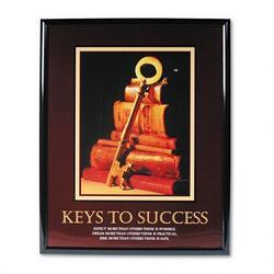 Advantus Corporation Framed Keys To Success Motivational Print, 24w x 30h, Black Frame