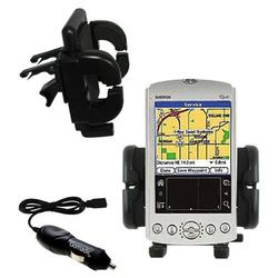 Gomadic Garmin iQue 3600 Auto Vent Holder with Car Charger - Uses TipExchange