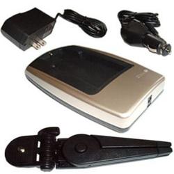 HQRP Battery AC / Car Charger for Panasonic Lumix DMC-TZ3 DMC-TZ3A CGA-S007 + Black Tripod