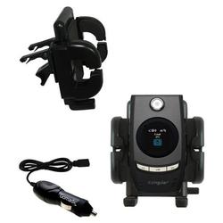 Gomadic HTC 3100 Auto Vent Holder with Car Charger - Uses TipExchange