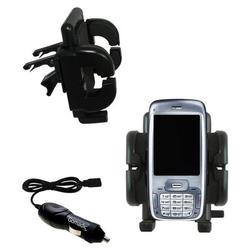 Gomadic HTC 5800 Auto Vent Holder with Car Charger - Uses TipExchange