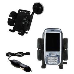 Gomadic HTC 5800 Auto Windshield Holder with Car Charger - Uses TipExchange