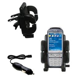 Gomadic HTC Faraday Auto Vent Holder with Car Charger - Uses TipExchange