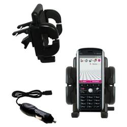 Gomadic HTC Feeler Auto Vent Holder with Car Charger - Uses TipExchange