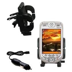 Gomadic HTC Harrier Auto Vent Holder with Car Charger - Uses TipExchange