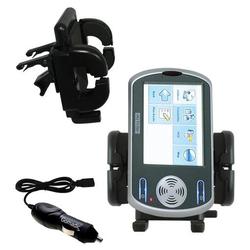 Gomadic HTC PANDA Auto Vent Holder with Car Charger - Uses TipExchange