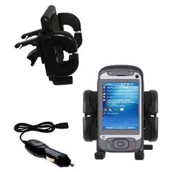 Gomadic HTC Prophet Auto Vent Holder with Car Charger - Uses TipExchange