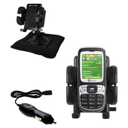 Gomadic HTC S310 Auto Bean Bag Dash Holder with Car Charger - Uses TipExchange