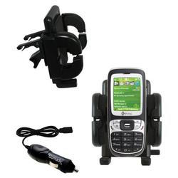 Gomadic HTC S310 Auto Vent Holder with Car Charger - Uses TipExchange