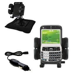 Gomadic HTC S620 Auto Bean Bag Dash Holder with Car Charger - Uses TipExchange