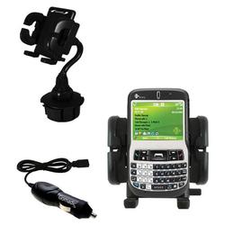 Gomadic HTC S620c Auto Cup Holder with Car Charger - Uses TipExchange
