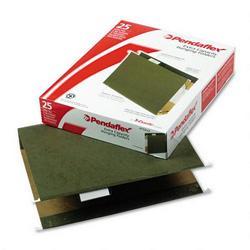 Esselte Pendaflex Corp. Hanging Box Bottom Folder with InfoPocket, Standard Green, Letter, 2 Cap., 25/Box