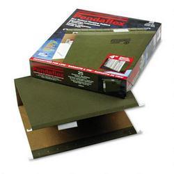 Esselte Pendaflex Corp. Hanging Box Bottom Folder with InfoPocket, Standard Green, Letter, 4 Cap., 25/Box