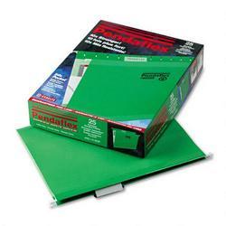 Esselte Pendaflex Corp. Hanging Folder, Reinforced with InfoPocket®, Bright Green, 1/5 Tab, Ltr, 25/Box