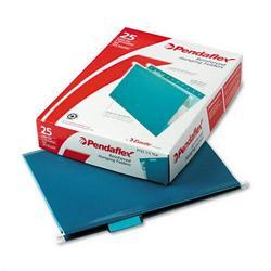 Esselte Pendaflex Corp. Hanging Folder, Reinforced with InfoPocket®, Teal, 1/5 Tab, Letter, 25/Box