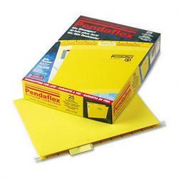 Esselte Pendaflex Corp. Hanging Folder, Reinforced with InfoPocket®, Yellow, 1/5 Tab, Letter, 25/Box