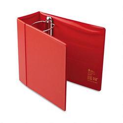 Avery-Dennison Heavy Duty Vinyl EZD® Reference Binder with Finger Hole, 5 Cap., Red
