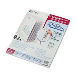 C-Line Products, Inc. Heavy Gauge Clear Poly Sheet Protector Set with 5 Clear Index Tabs & Inserts