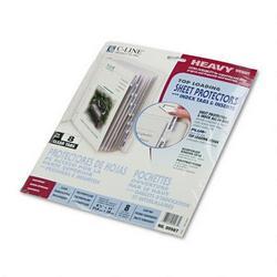C-Line Products, Inc. Heavy Gauge Clear Poly Sheet Protector Set with 8 Clear Index Tabs & Inserts
