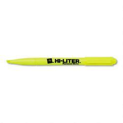 Avery-Dennison Hi Liter® Pen Style Highlighter, Fluorescent Yellow Ink