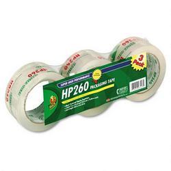 HENKEL CONSUMER ADHESIVES High Performance Clear Carton Sealing Tape, 2 x 60 Yards, 3 Core, 3 Rolls/Pack